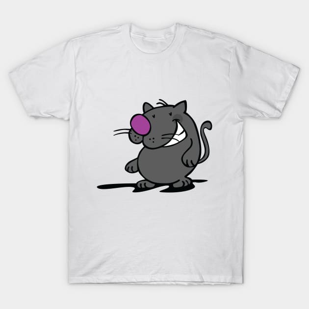 Clever Cat T-Shirt by ilaamen